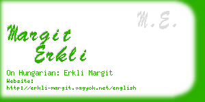 margit erkli business card